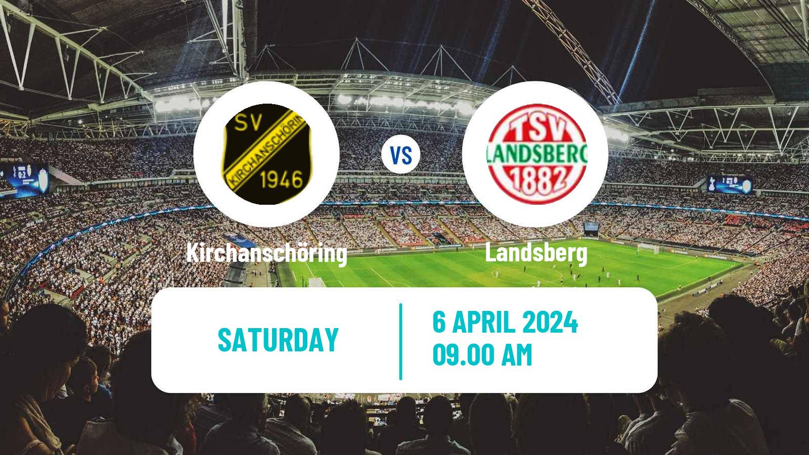 Soccer German Oberliga Bayern Süd Kirchanschöring - Landsberg