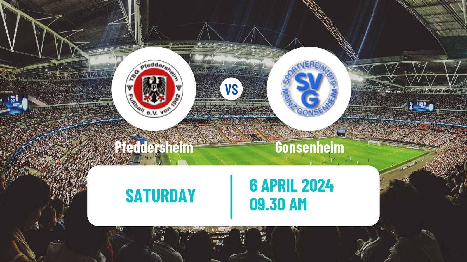Soccer German Oberliga Rheinland-Pfalz/Saar Pfeddersheim - Gonsenheim