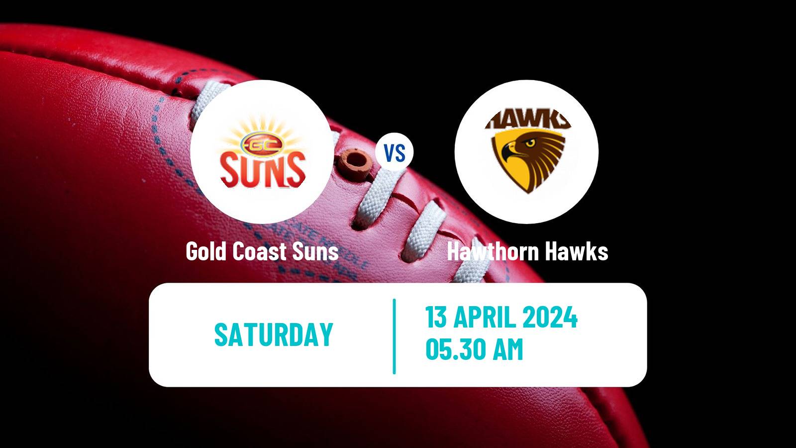 Aussie rules AFL Gold Coast Suns - Hawthorn Hawks