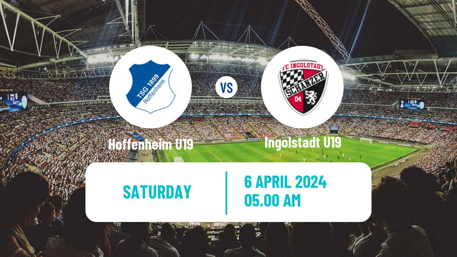 Soccer German Junioren Bundesliga South Hoffenheim U19 - Ingolstadt U19