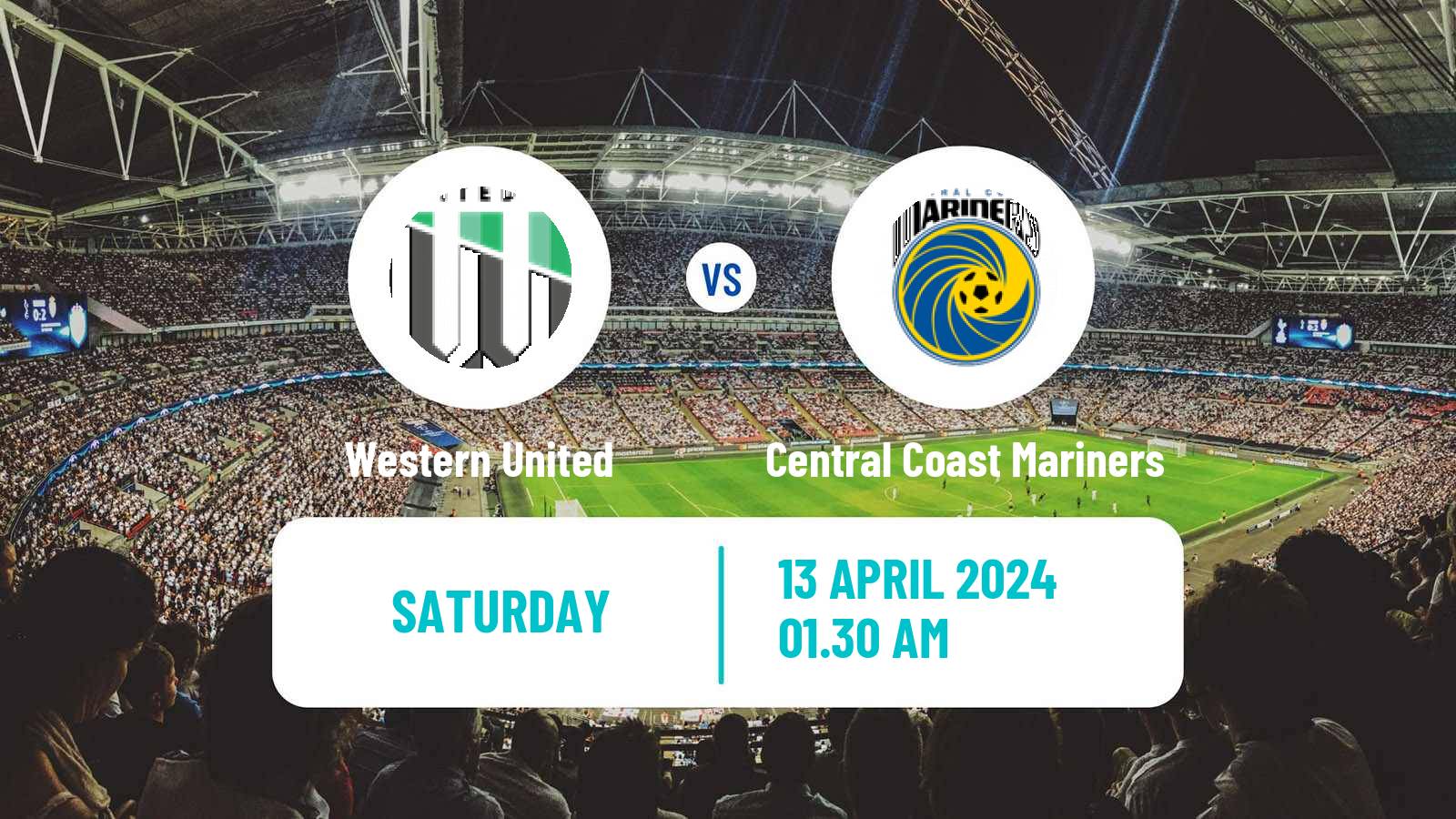 Soccer Australian A-League Western United - Central Coast Mariners