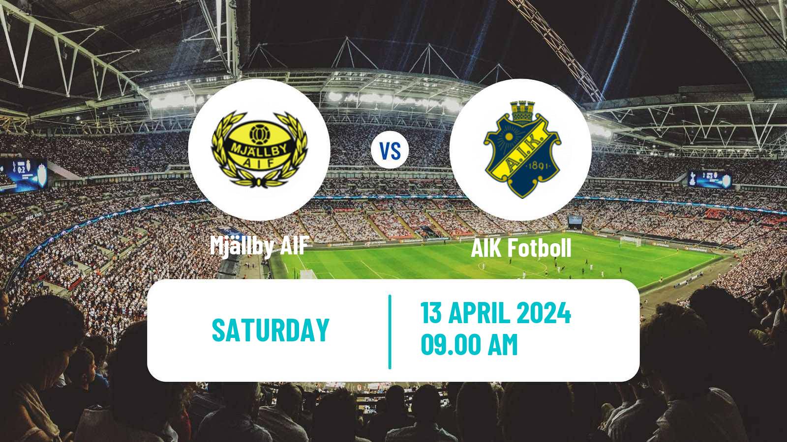 Soccer Swedish Allsvenskan Mjällby - AIK