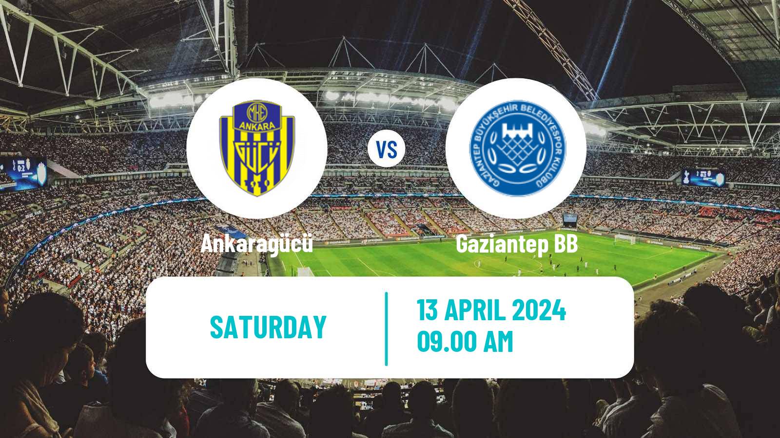 Soccer Turkish Super League Ankaragücü - Gaziantep BB