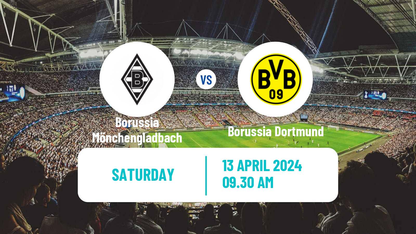Soccer German Bundesliga Borussia Mönchengladbach - Borussia Dortmund