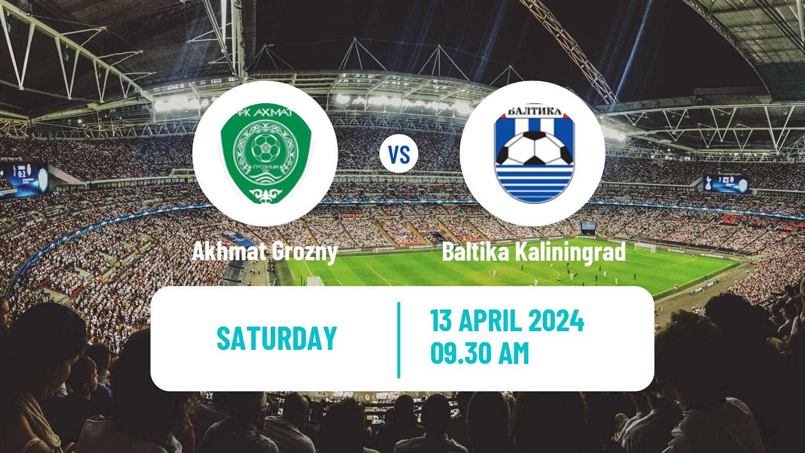 Soccer Russian Premier League Akhmat Grozny - Baltika Kaliningrad