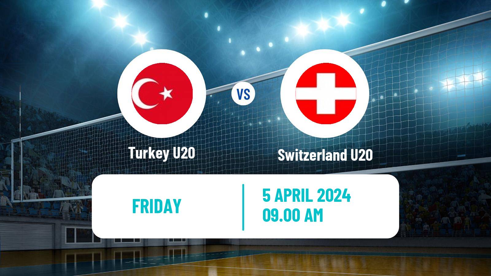 Volleyball European Championship U20 Volleyball Turkey U20 - Switzerland U20