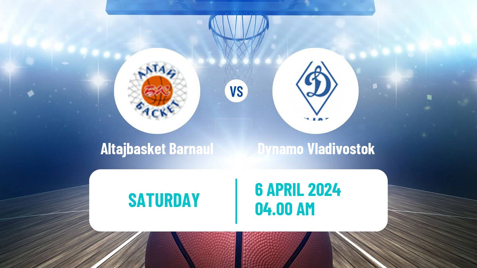 Basketball Russian Super League Basketball Altajbasket Barnaul - Dynamo Vladivostok