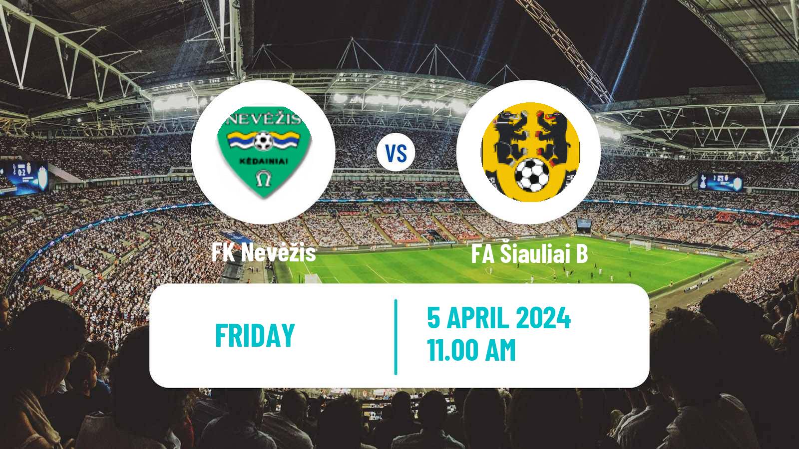 Soccer Lithuanian Division 2 Nevėžis - FA Šiauliai B
