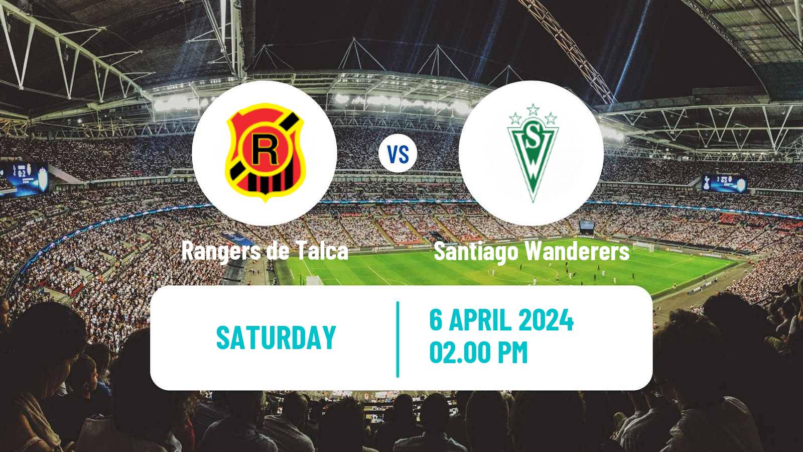Soccer Chilean Primera B Rangers de Talca - Santiago Wanderers