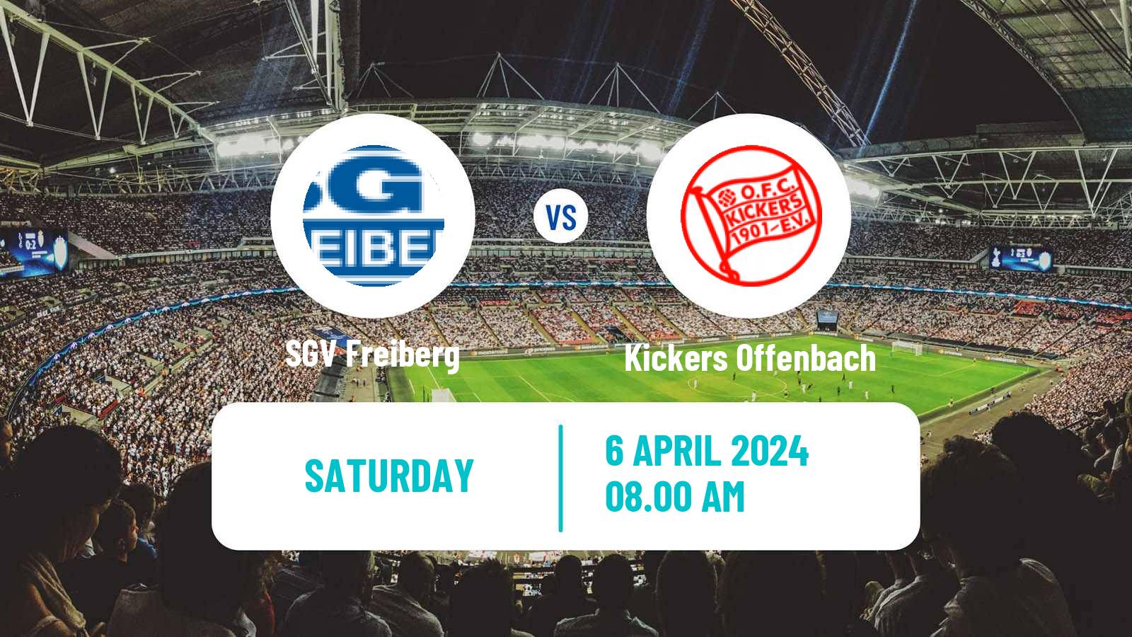 Soccer German Regionalliga Sudwest Freiberg - Kickers Offenbach