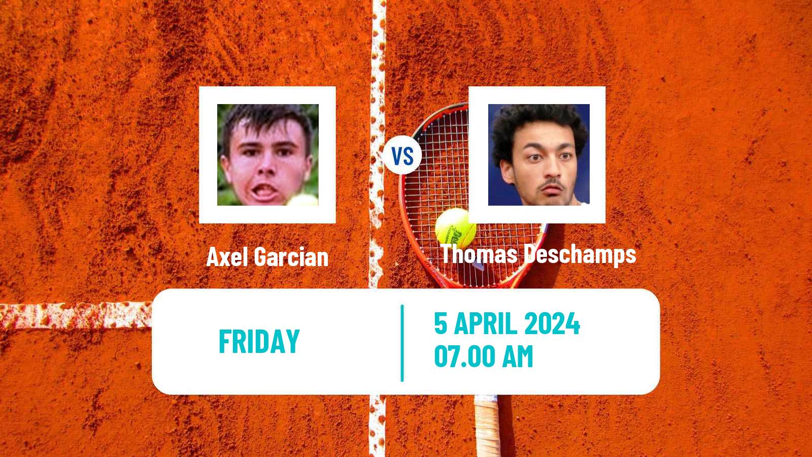 Tennis ITF M15 Lons Le Saunier Men Axel Garcian - Thomas Deschamps
