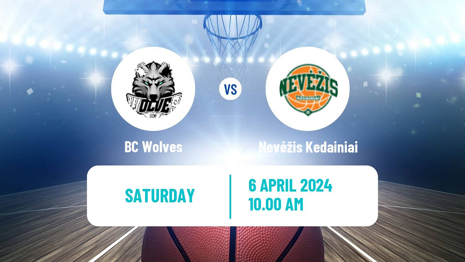 Basketball Lietuvos Krepsinio Lyga BC Wolves - Nevėžis Kedainiai