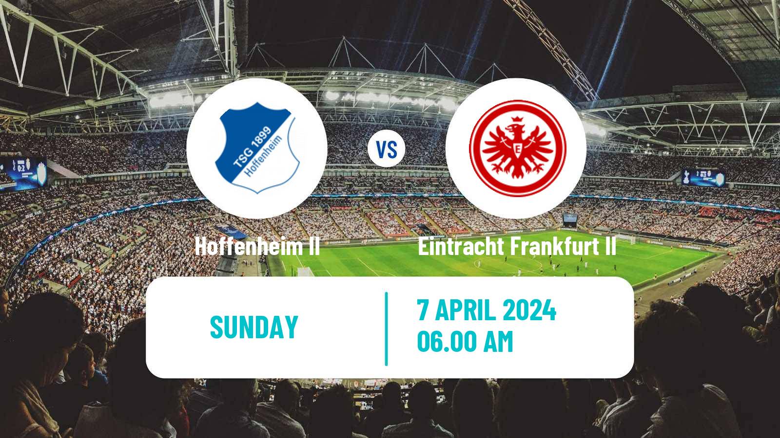 Soccer German Regionalliga Sudwest Hoffenheim II - Eintracht Frankfurt II