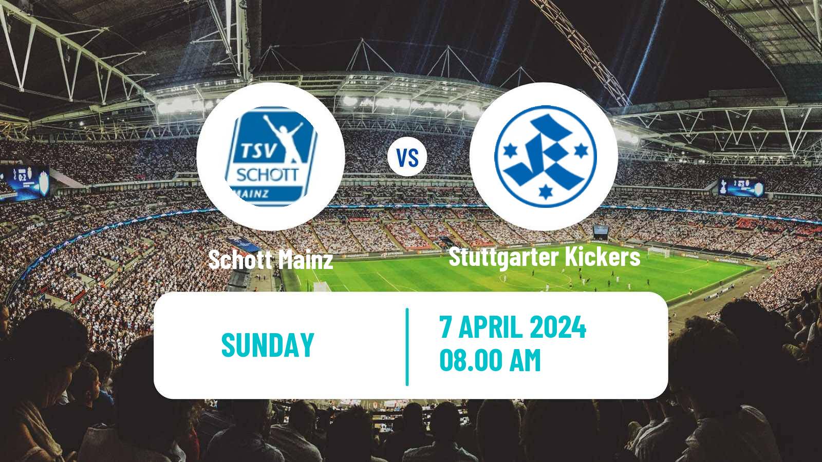 Soccer German Regionalliga Sudwest Schott Mainz - Stuttgarter Kickers