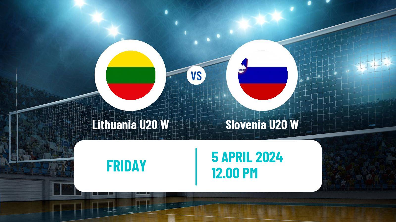 Volleyball European Championship U20 Volleyball Women Lithuania U20 W - Slovenia U20 W