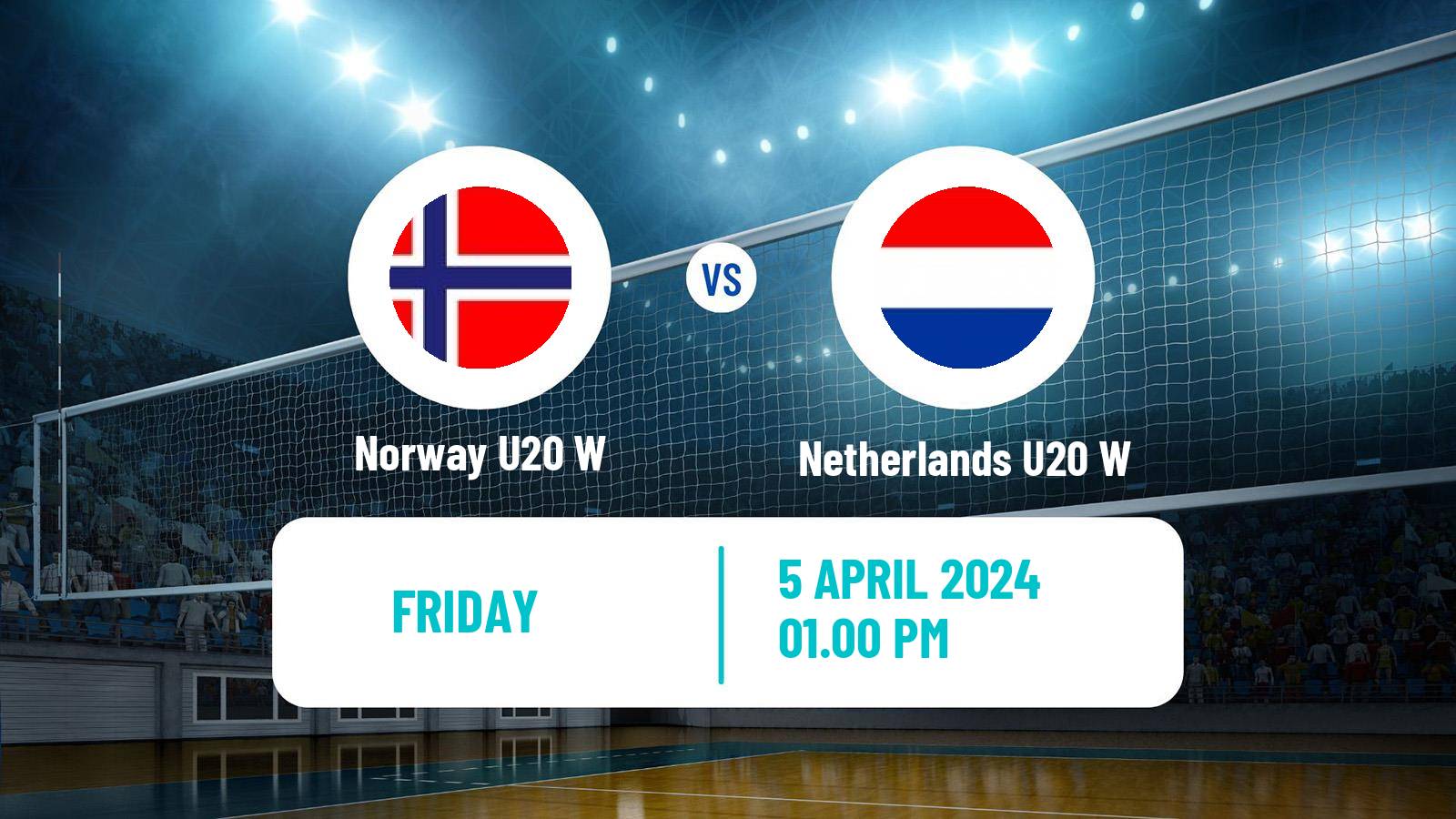 Volleyball European Championship U20 Volleyball Women Norway U20 W - Netherlands U20 W