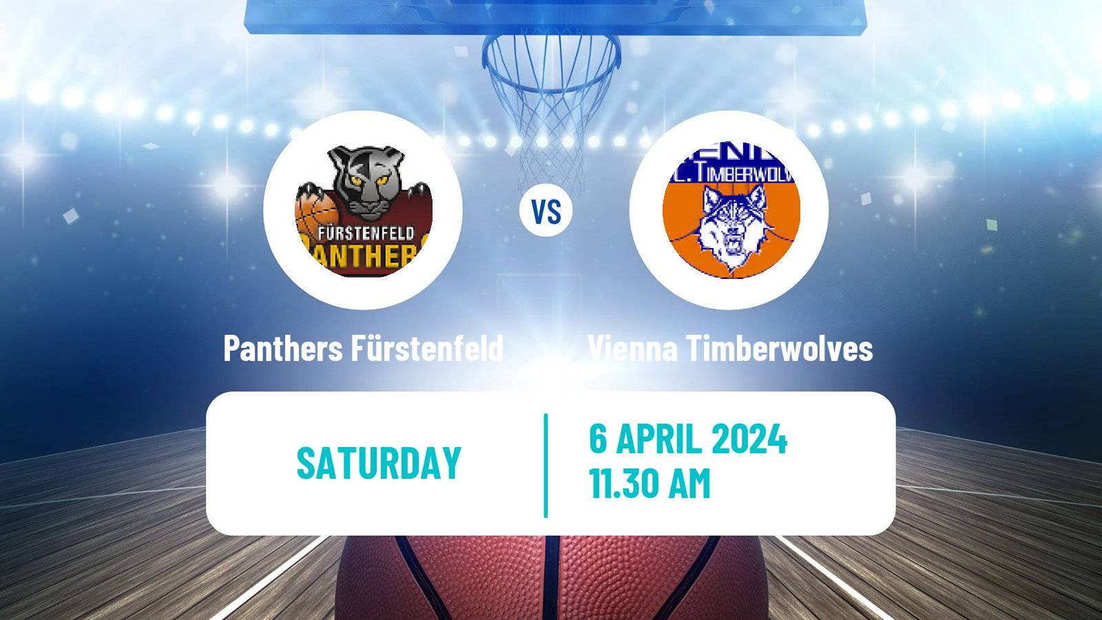 Basketball Austrian Superliga Basketball Panthers Fürstenfeld - Vienna Timberwolves