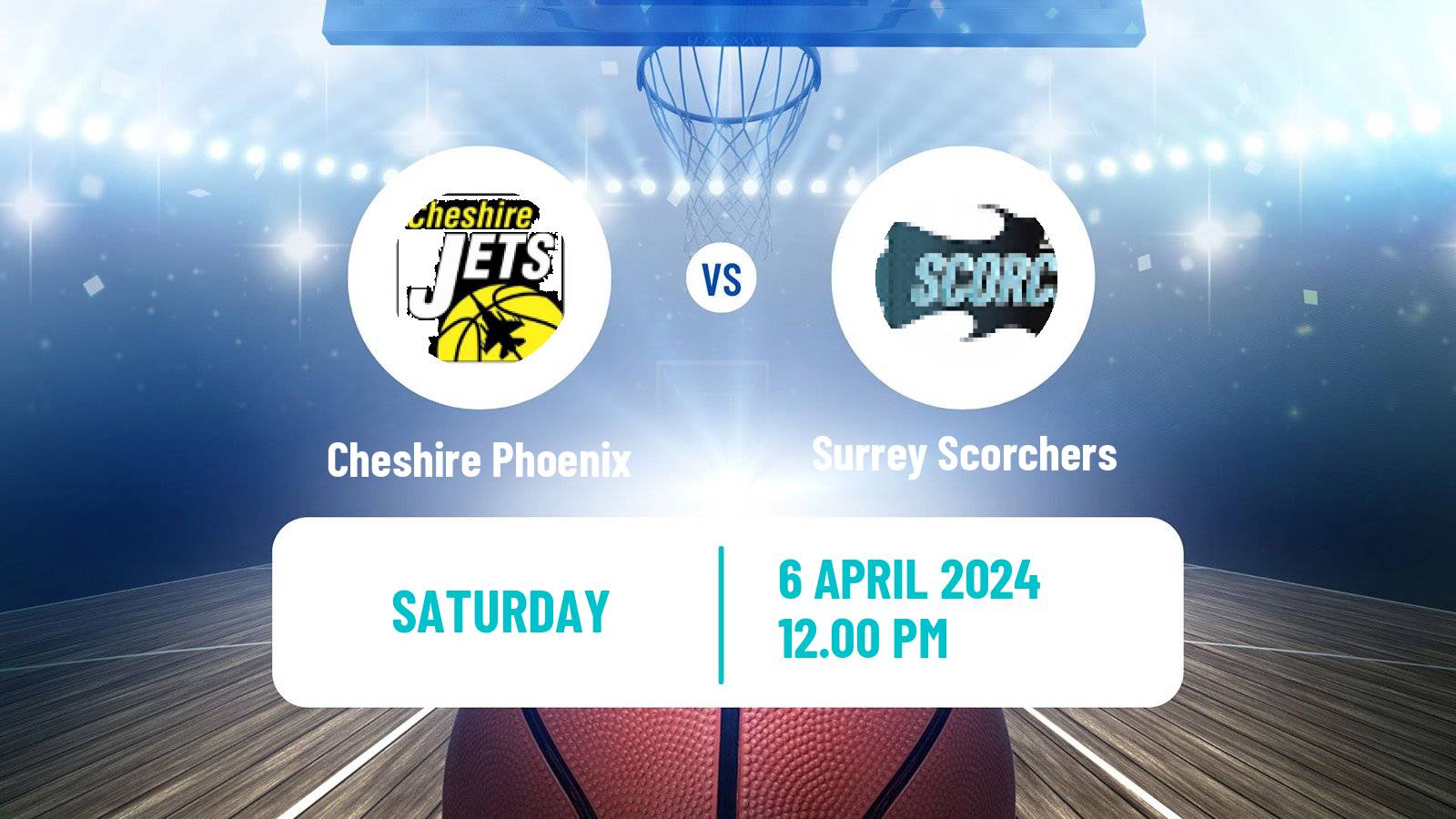 Basketball British Basketball League Cheshire Phoenix - Surrey Scorchers