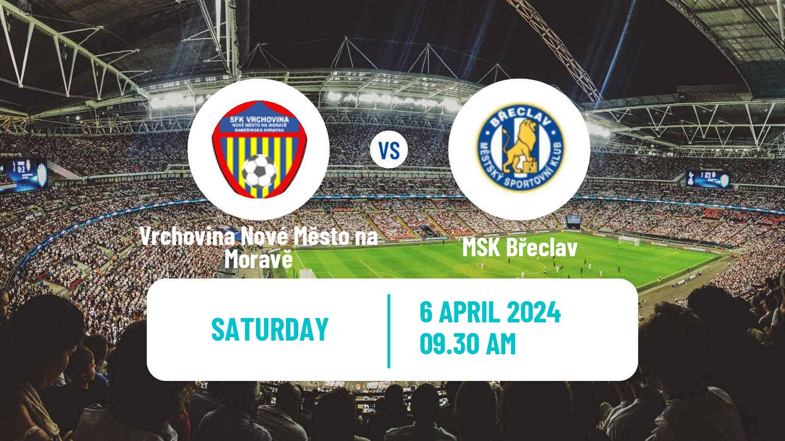 Soccer Czech Division D Vrchovina Nové Město na Moravě - Břeclav