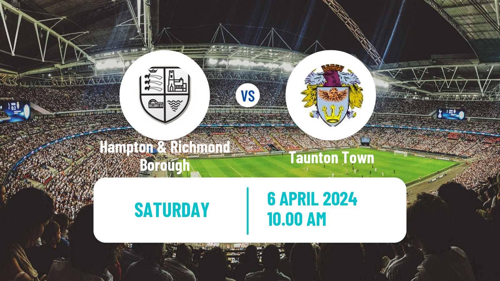 Soccer English National League South Hampton & Richmond Borough - Taunton Town