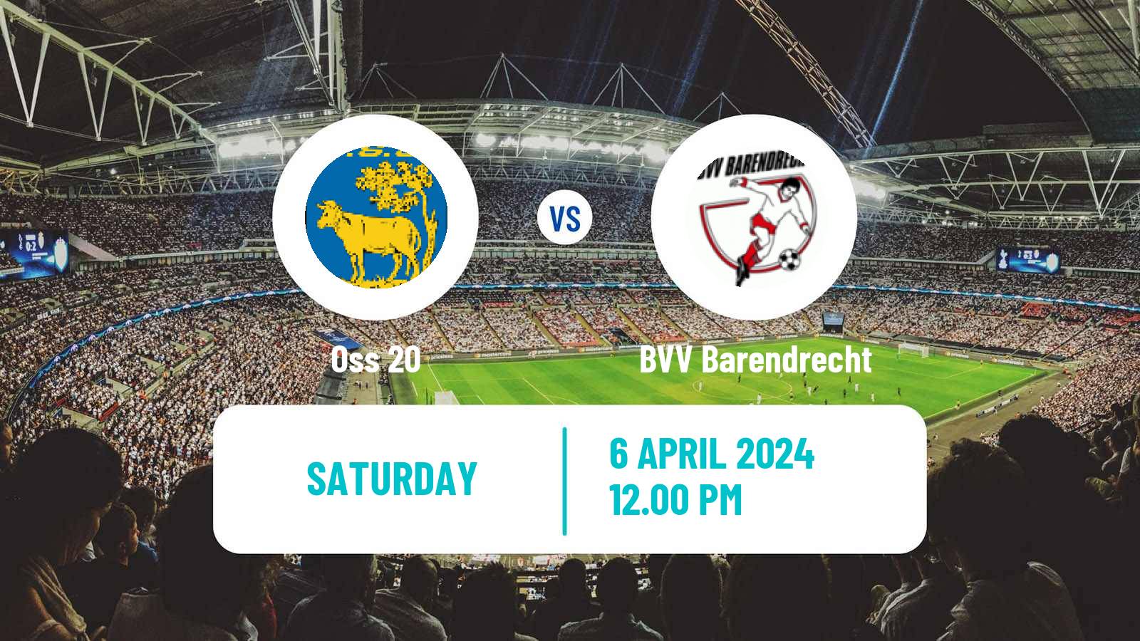 Soccer Dutch Derde Divisie Oss 20 - BVV Barendrecht