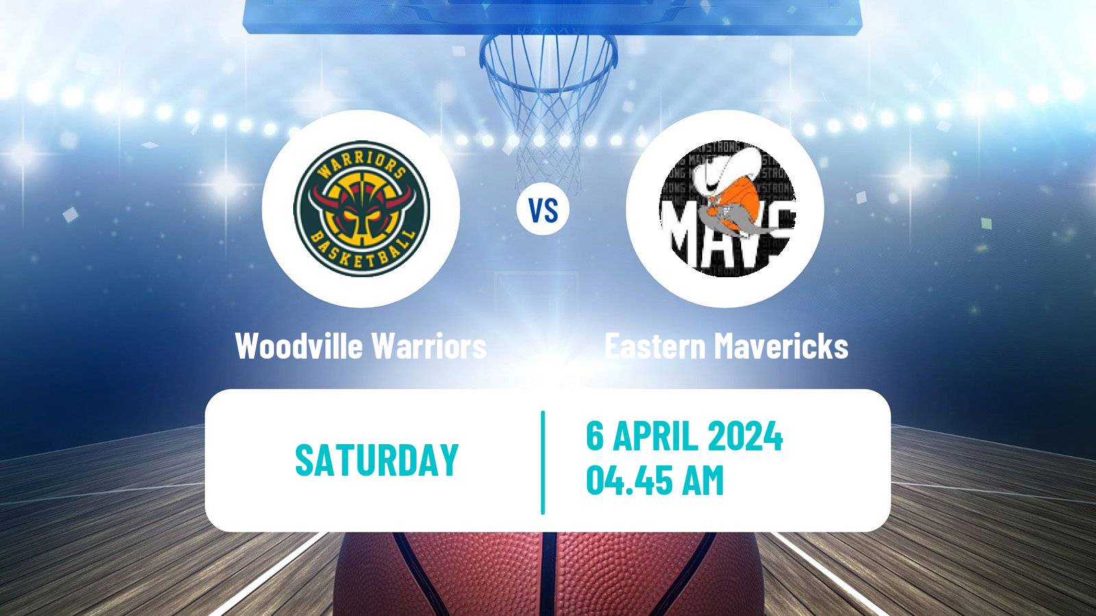 Basketball Australian NBL1 Central Woodville Warriors - Eastern Mavericks