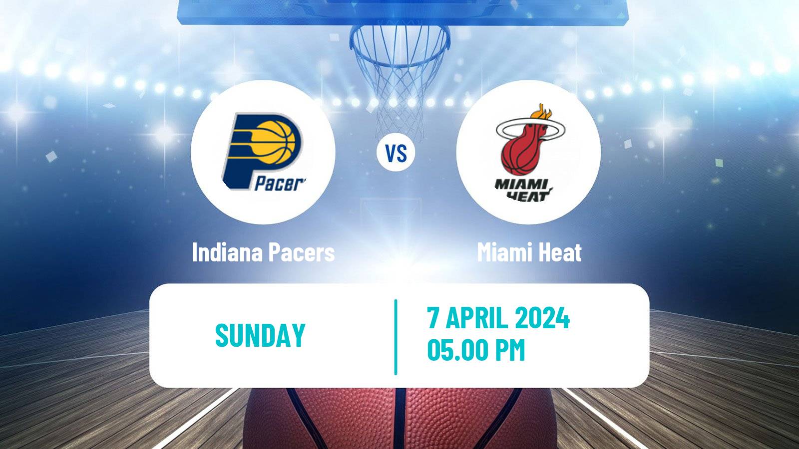 Basketball NBA Indiana Pacers - Miami Heat