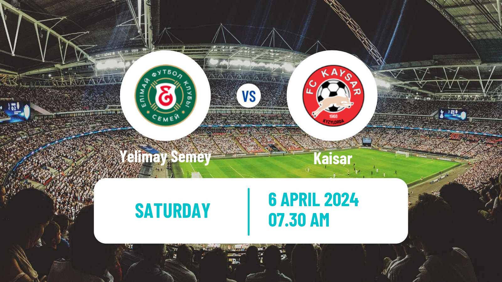 Soccer Kazakh Premier League Yelimay Semey - Kaisar