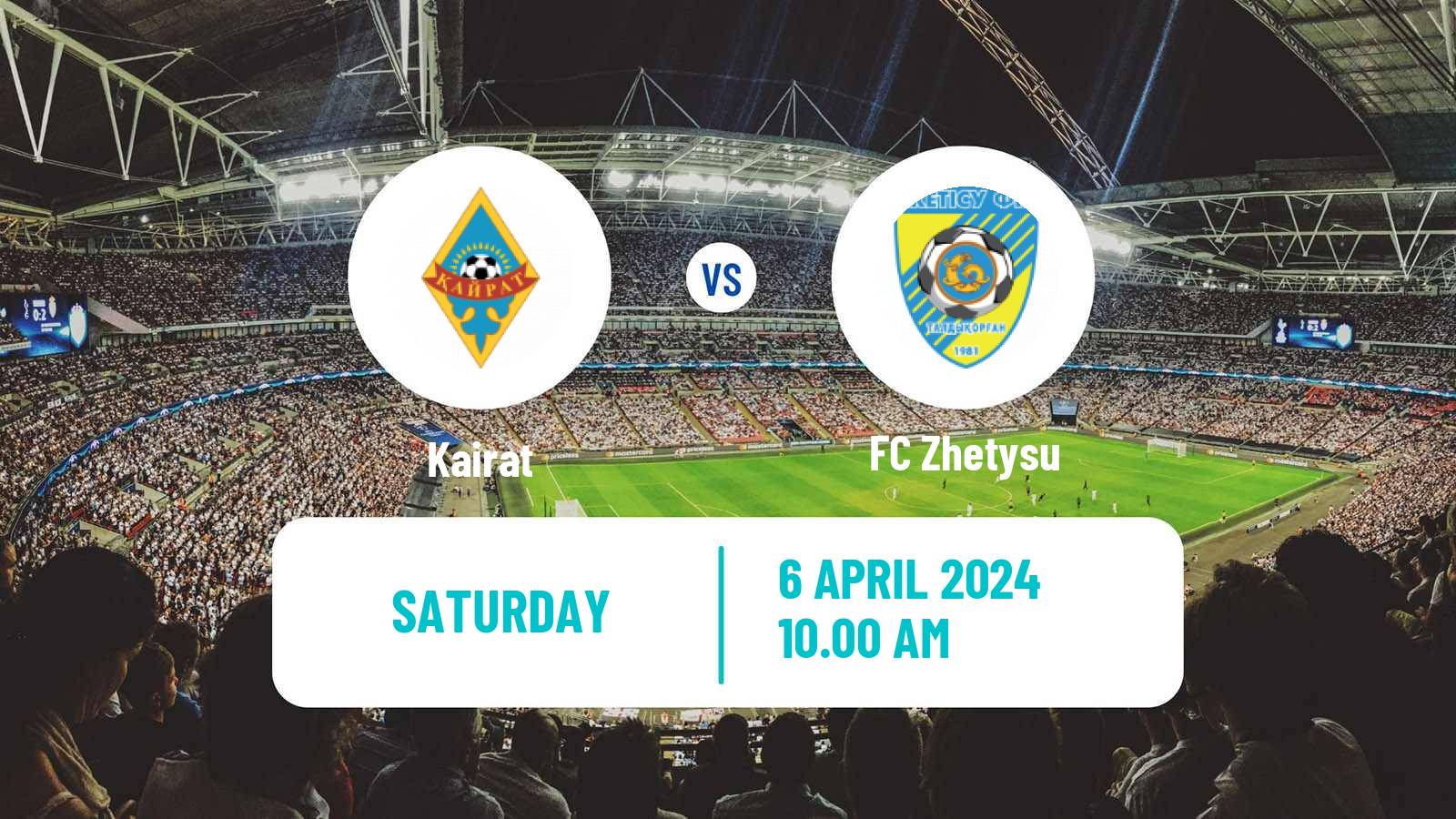Soccer Kazakh Premier League Kairat - Zhetysu