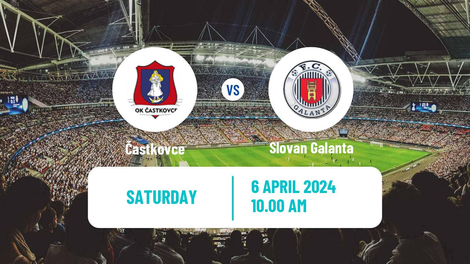 Soccer Slovak 3 Liga West Častkovce - Slovan Galanta