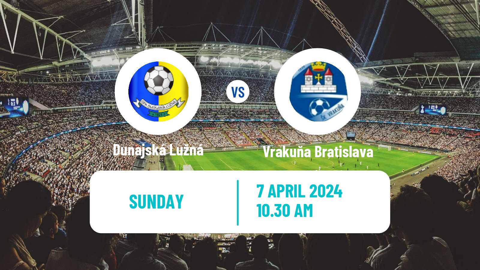 Soccer Slovak 4 Liga Bratislava Dunajská Lužná - Vrakuňa Bratislava