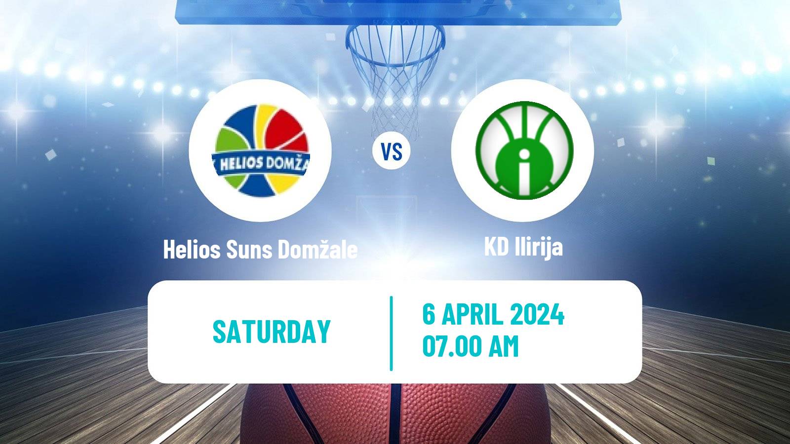 Basketball Slovenian Liga Basketball Helios Suns Domžale - Ilirija