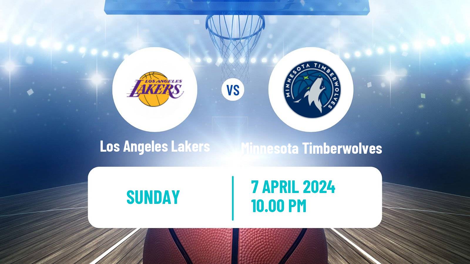 Basketball NBA Los Angeles Lakers - Minnesota Timberwolves