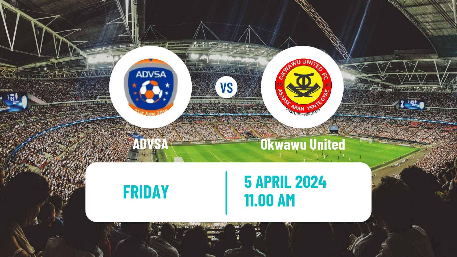 Soccer Ghanaian Division One League ADVSA - Okwawu United