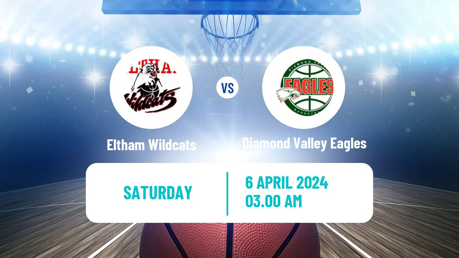 Basketball Australian NBL1 South Women Eltham Wildcats - Diamond Valley Eagles