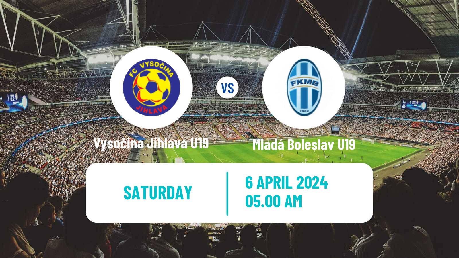 Soccer Czech U19 League Vysočina Jihlava U19 - Mladá Boleslav U19