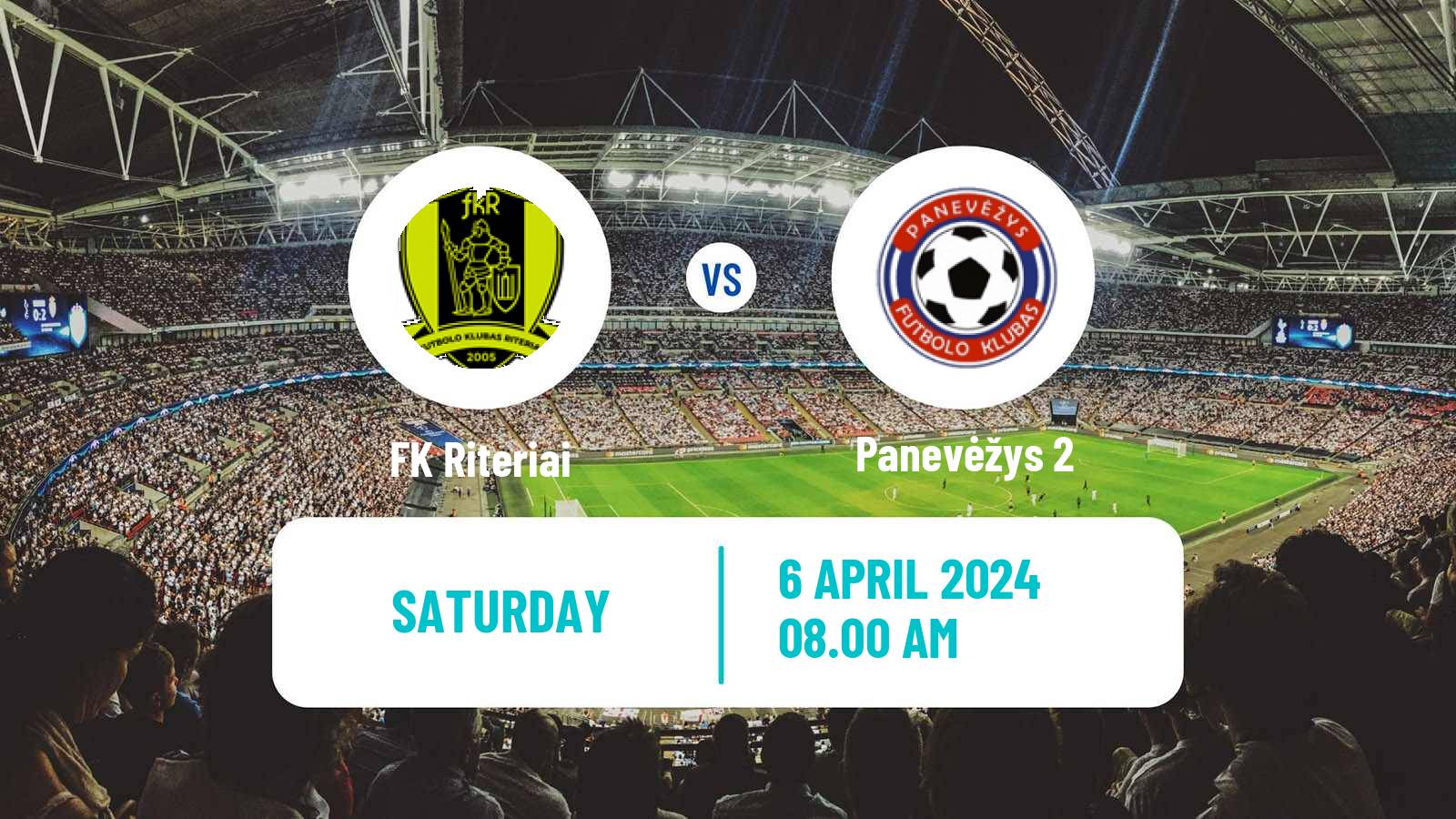 Soccer Lithuanian Division 2 Riteriai - Panevėžys 2