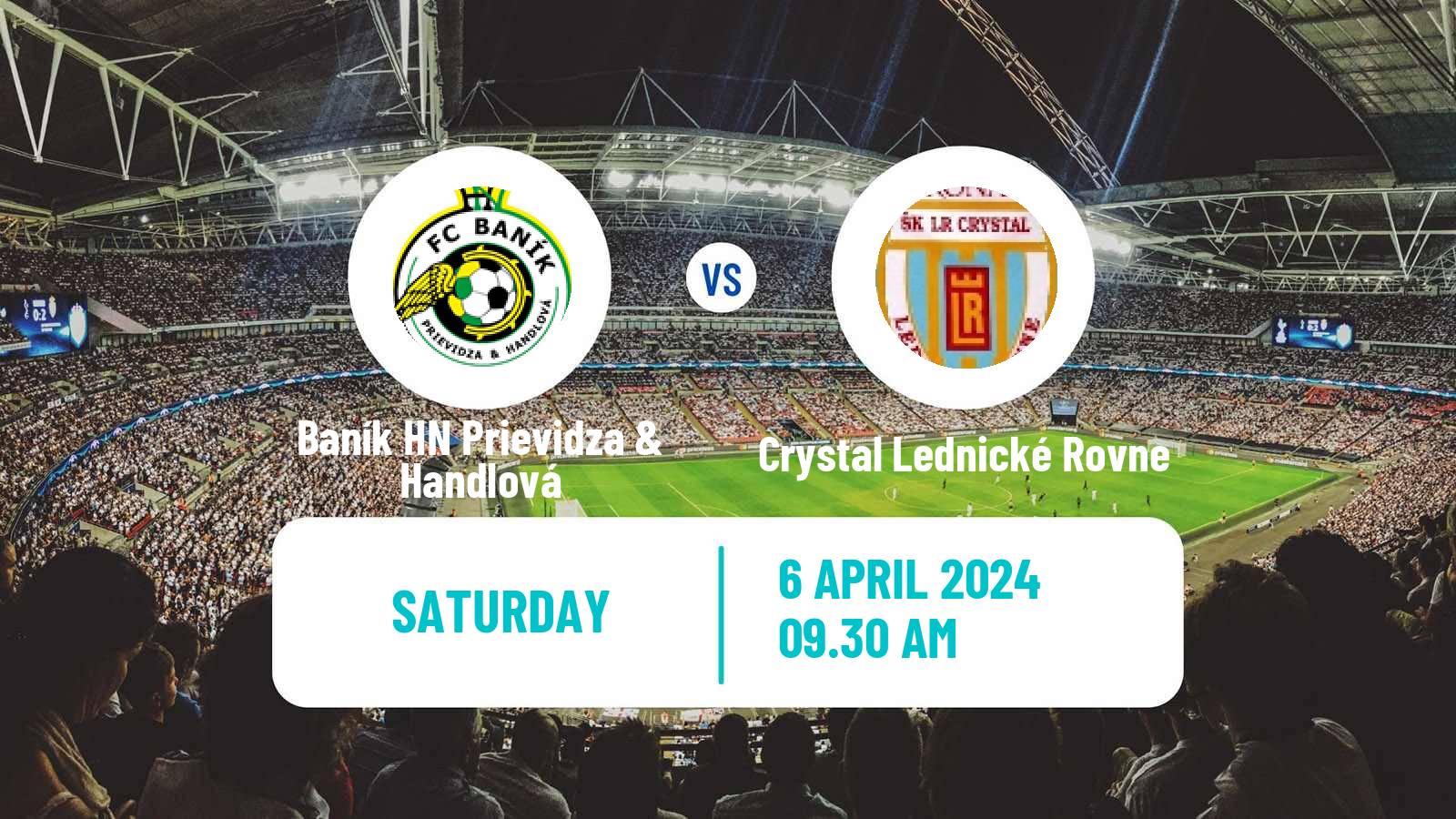 Soccer Slovak 4 Liga West Baník HN Prievidza & Handlová - Crystal Lednické Rovne
