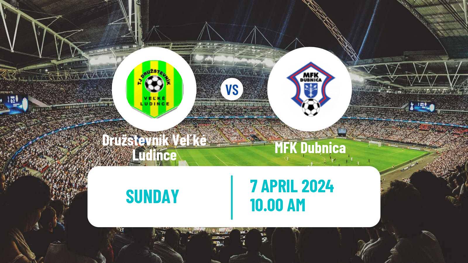 Soccer Slovak 3 Liga West Družstevník Veľké Ludince - Dubnica