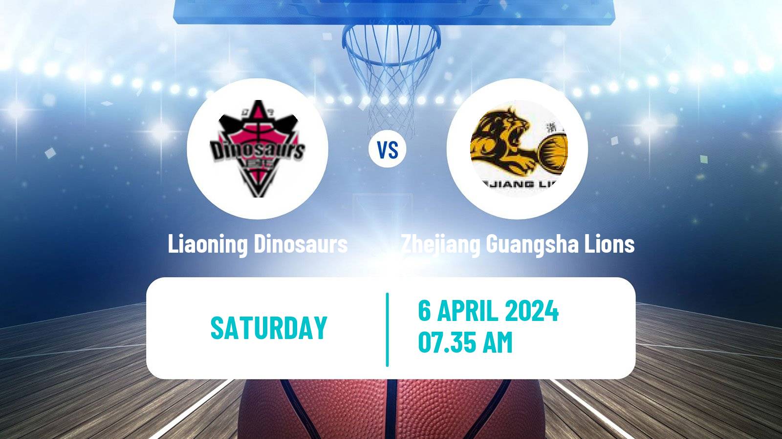 Basketball CBA Liaoning Dinosaurs - Zhejiang Guangsha Lions