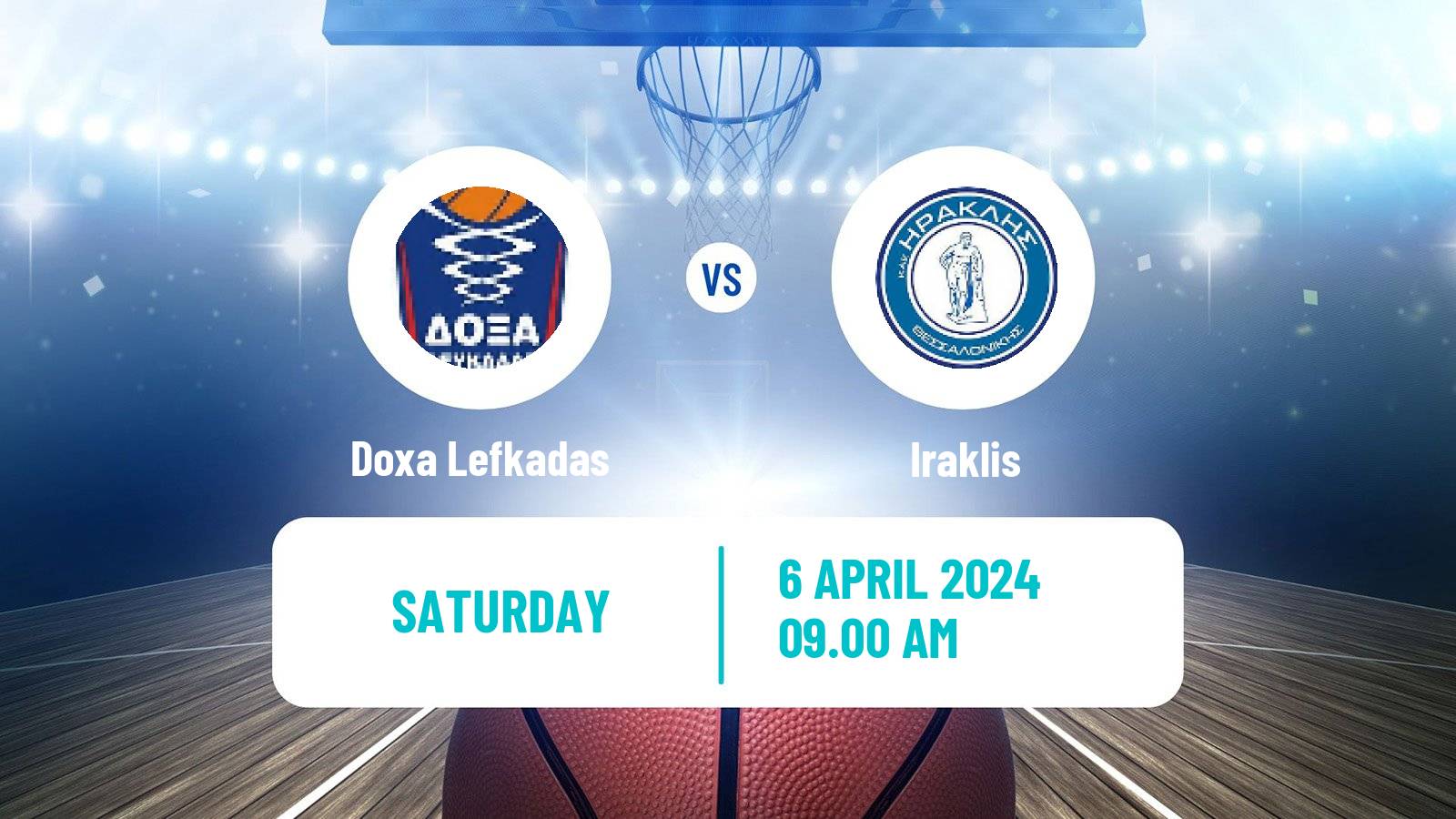 Basketball Greek Elite League Basketball Doxa Lefkadas - Iraklis