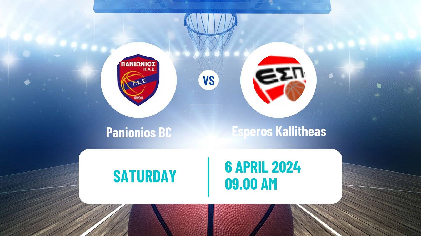 Basketball Greek Elite League Basketball Panionios - Esperos Kallitheas