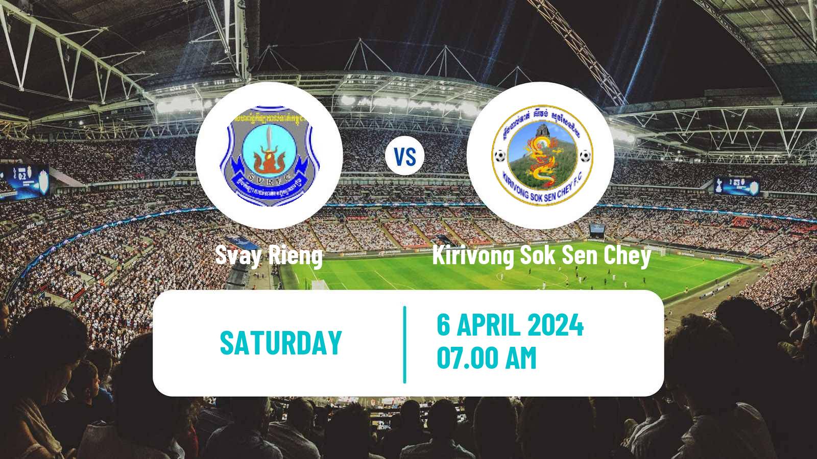 Soccer Cambodian CPL Svay Rieng - Kirivong Sok Sen Chey