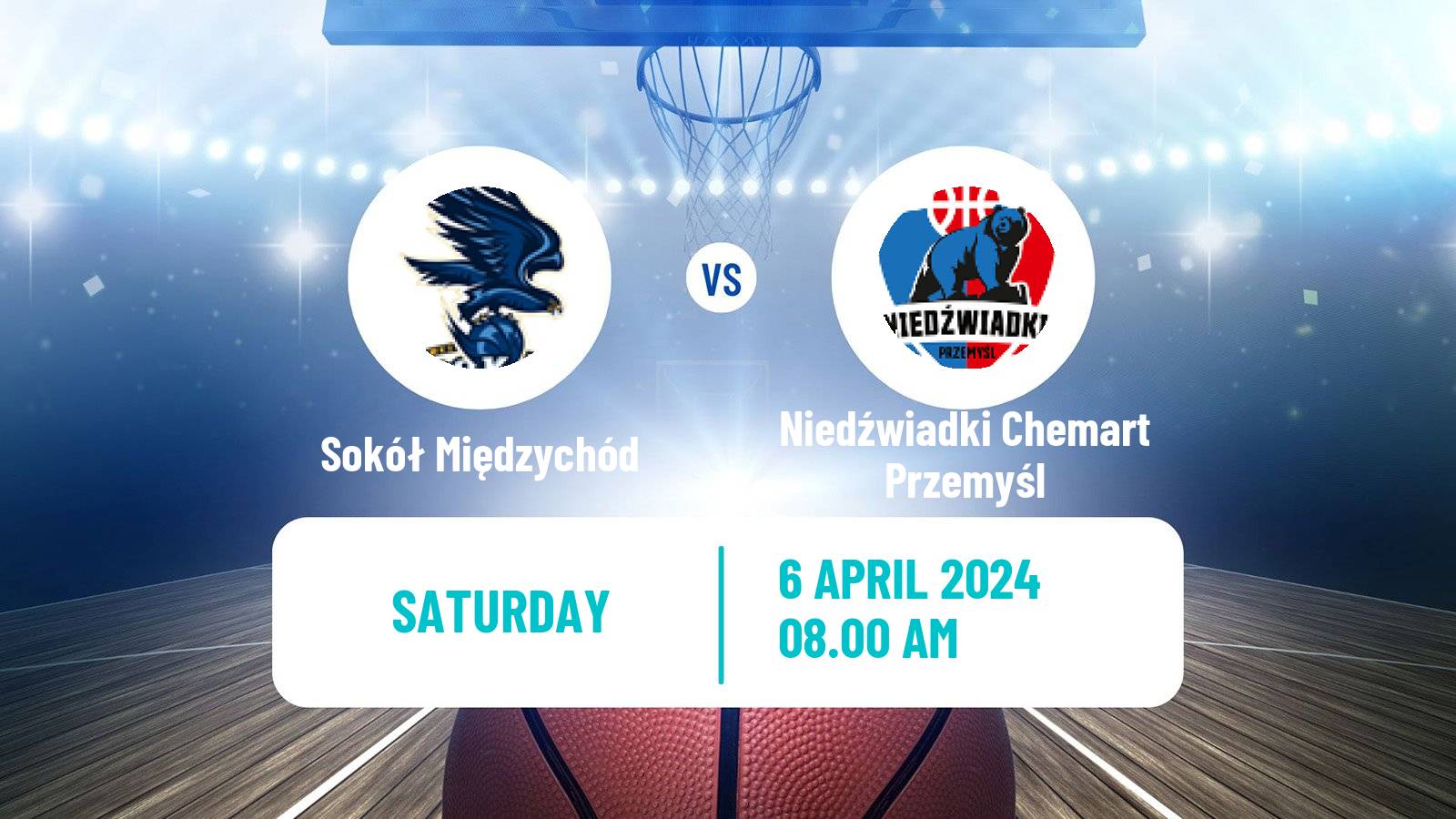 Basketball Polish 1 Liga Basketball Sokół Międzychód - Niedźwiadki Chemart Przemyśl