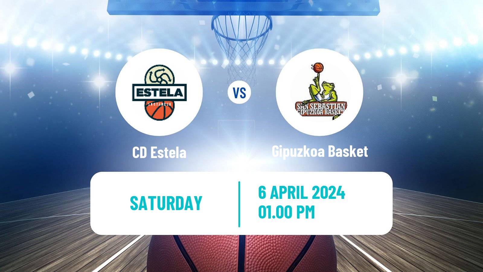 Basketball Spanish LEB Oro Estela - Gipuzkoa Basket
