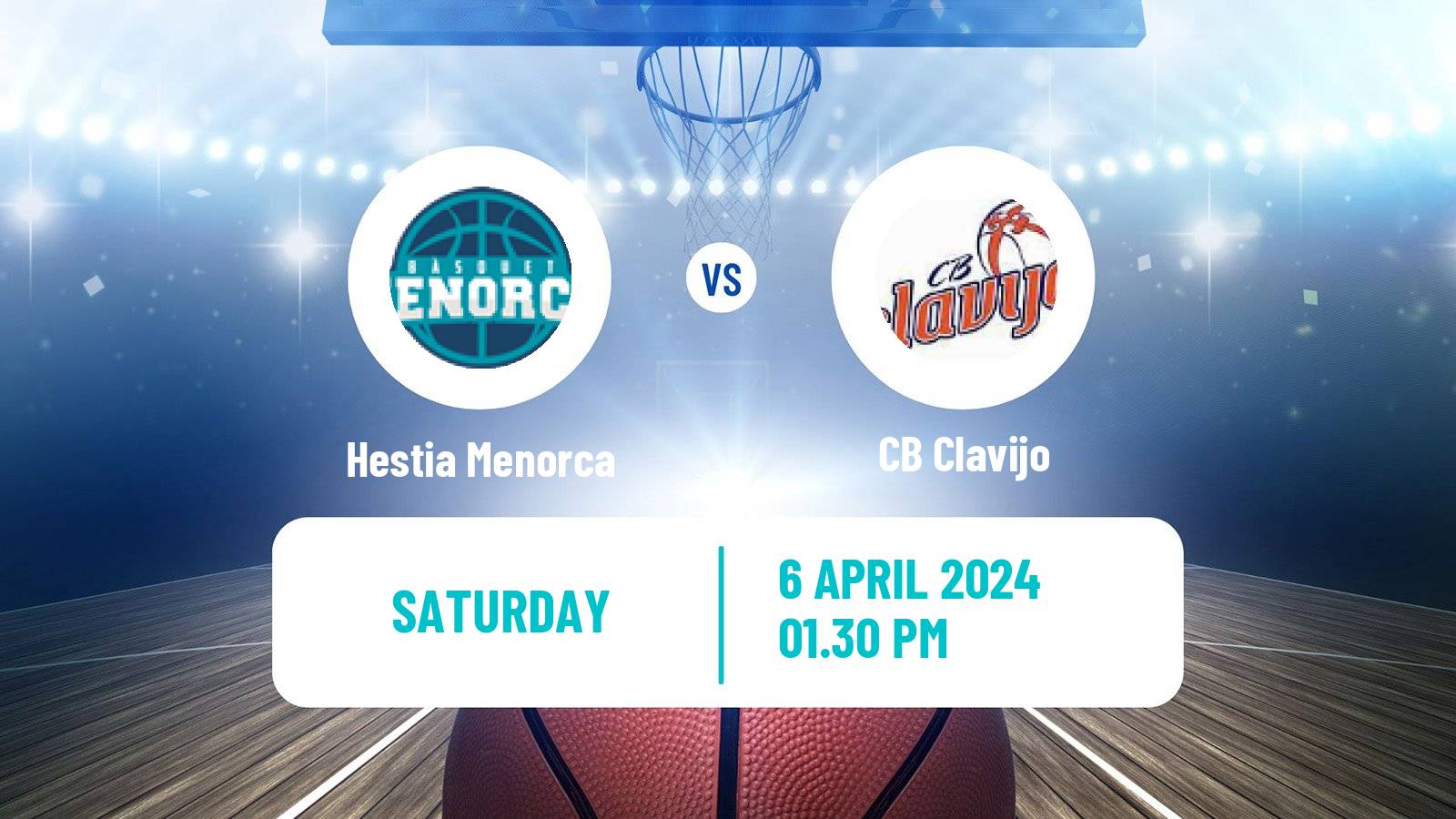 Basketball Spanish LEB Oro Hestia Menorca - Clavijo