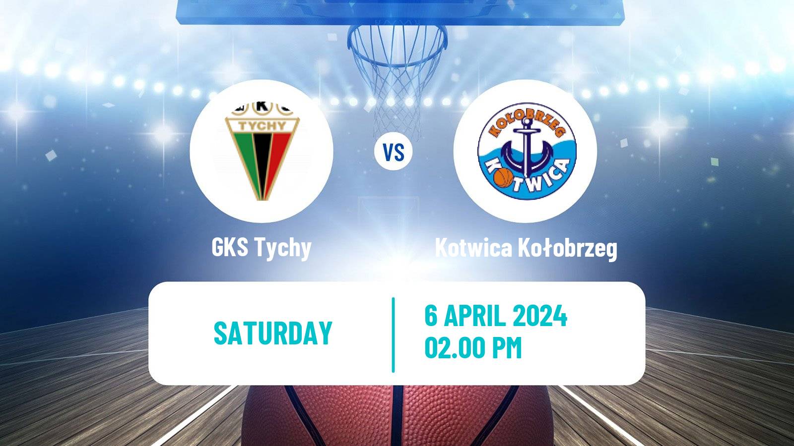 Basketball Polish 1 Liga Basketball GKS Tychy - Kotwica Kołobrzeg