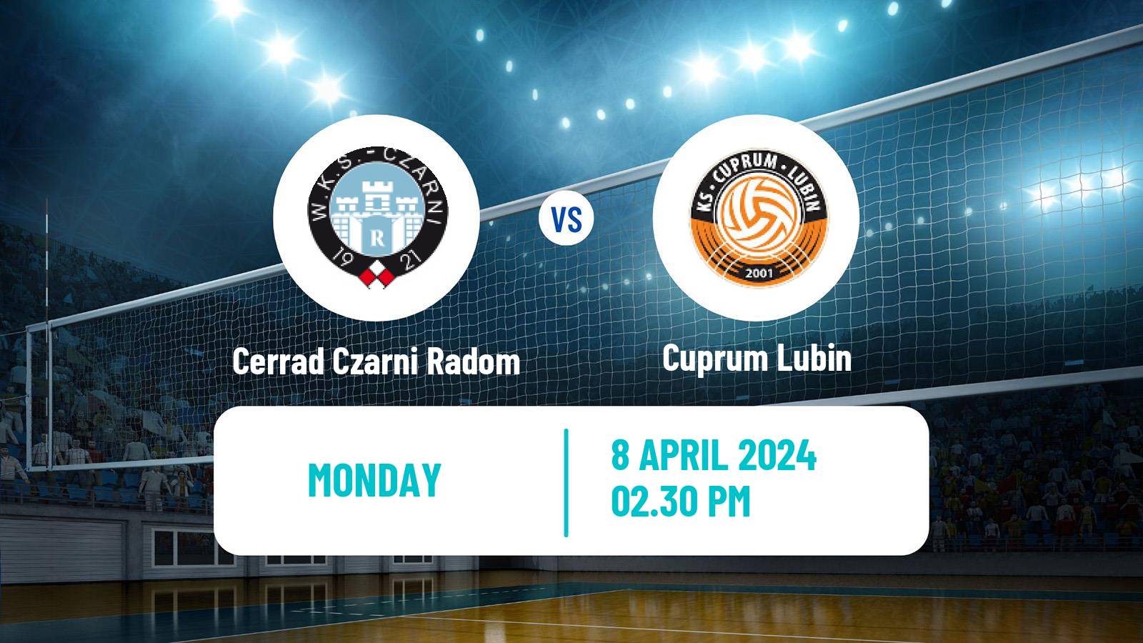 Volleyball Polish PlusLiga Cerrad Czarni Radom - Cuprum Lubin