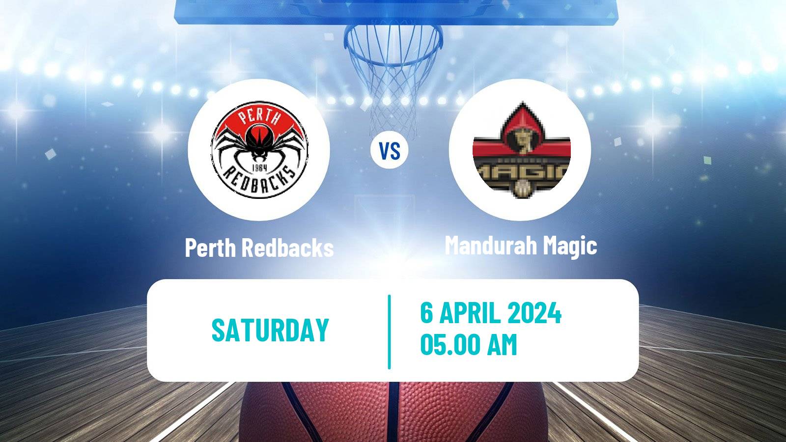 Basketball Australian NBL1 West Women Perth Redbacks - Mandurah Magic