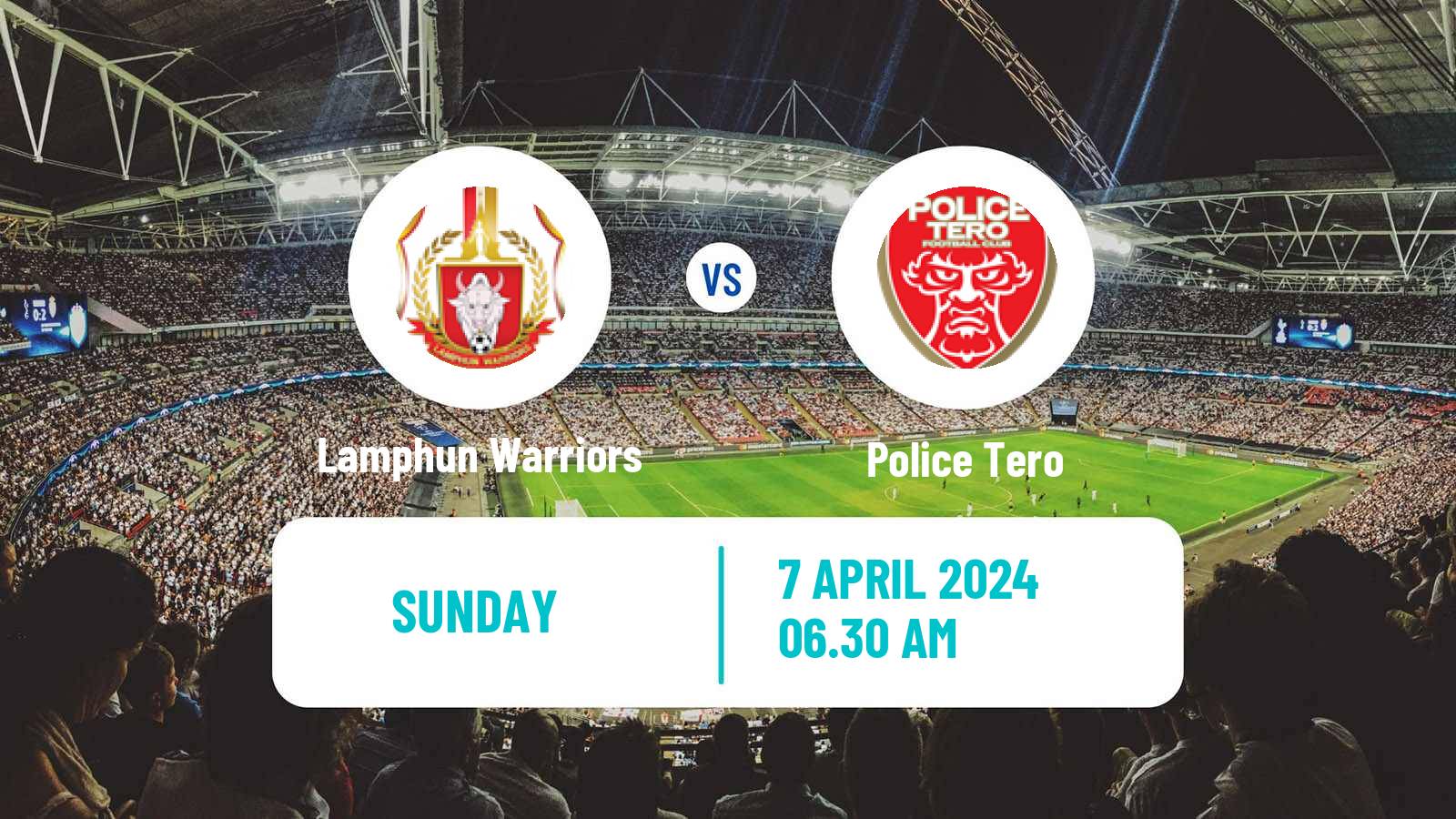 Soccer Thai League 1 Lamphun Warriors - Police Tero